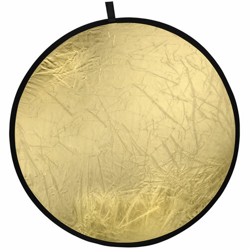 Faltreflektor silber/gold 60cm Doppelreflektor Reflektor mit Tasche 