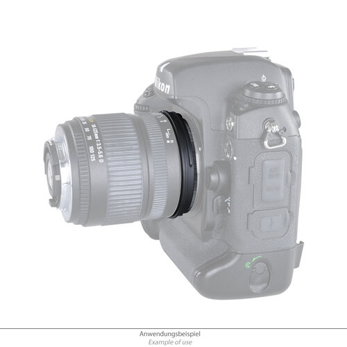 Retroadapter für Canon EOS auf 62mm Filtergewinde - Umkehrring