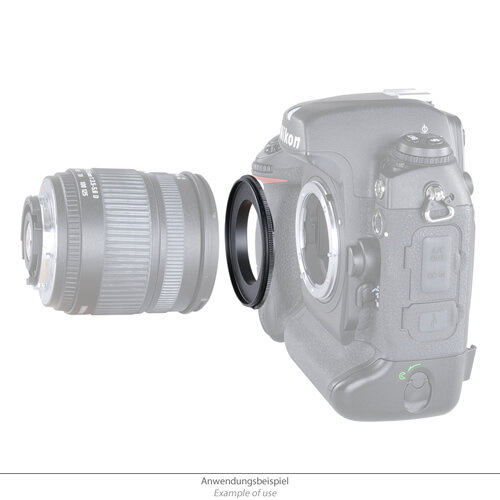 KAMERA RETRO ADAPTER UMKEHRRING für 62mm OBJEKTIV an NIKON D3200 D5000 D5100