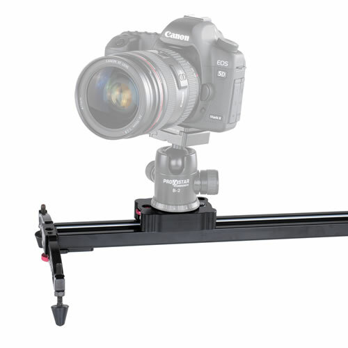 proxistar Videoschiene Video Rail Slider 60 cm mit Kameraschlitten, Tasche