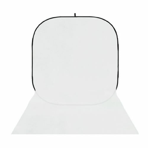 2in1 Falthintergrund schwarz/weiß 145x400 cm mit Schleppe