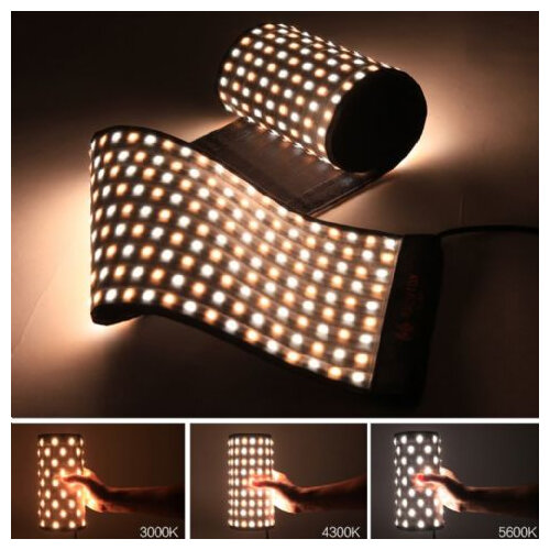 Biegsames flexibles Bi-Color LED Leuchten Panel 121x24 cm, 100W