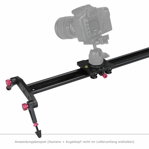 proxistar Videoschiene Video Rail Slider 120 cm mit Kameraschlitten, Tasche