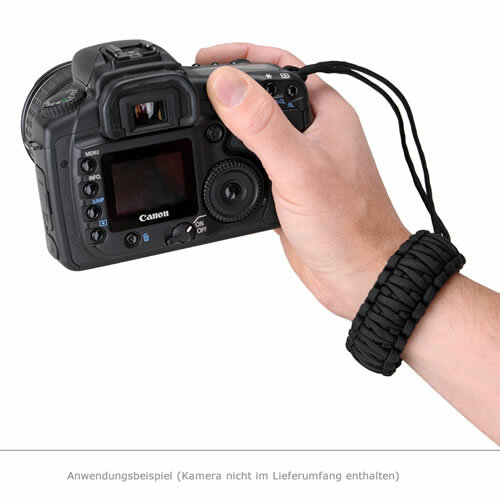Kamera Paracord Handschlaufe schwarz