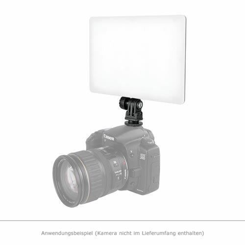Blendfreie LED Bi-Color Videoleuchte Softlight 100D Set mit Akku und Ladegerät