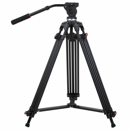 B-Ware Video Pro Stativ mit Fluid Stativkopf - 164cm bis 8kg
