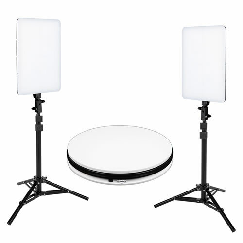 Elektrisches Drehteller SET 45cm wei LED fr...