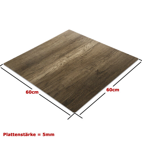 PVC Flatlay Hintergrund Platte 60x60cm Wood