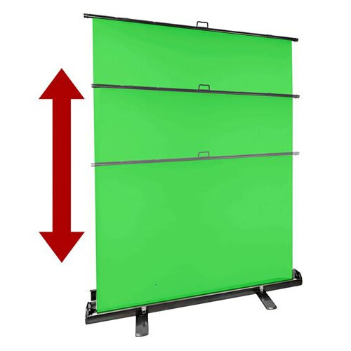 Aufstellbarer Roll-Up Hintergrund 150x200cm Chromakey Greenscreen