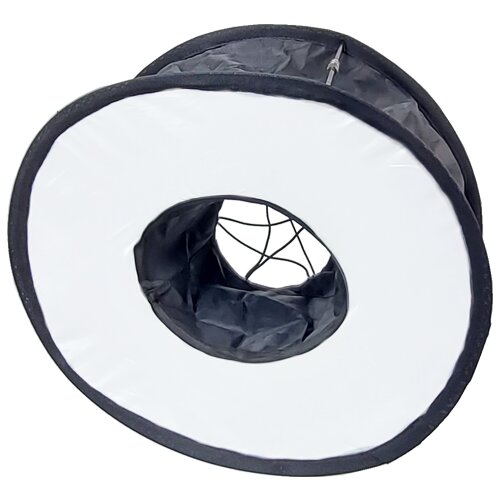 B-Ware Ring-Flash Softbox, Round-Diffuser Ringblitz-Diffusor für Systemblitz 45cm