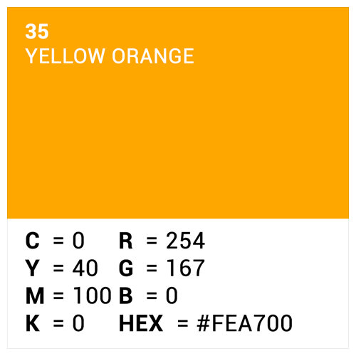 Hintergrundkarton 1,35x11m Yellow Orange