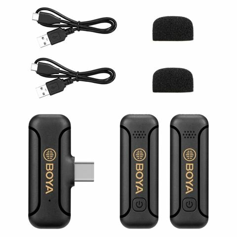 Boya 2,4 GHz Krawatten-Mikrofon Drahtlos für USB-C
